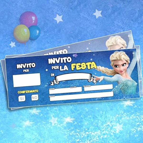 Inviti compleanno Elsa Frozen