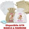 SACCHETTI JUTA PERSONALIZZATI BIMBA - immagine 3