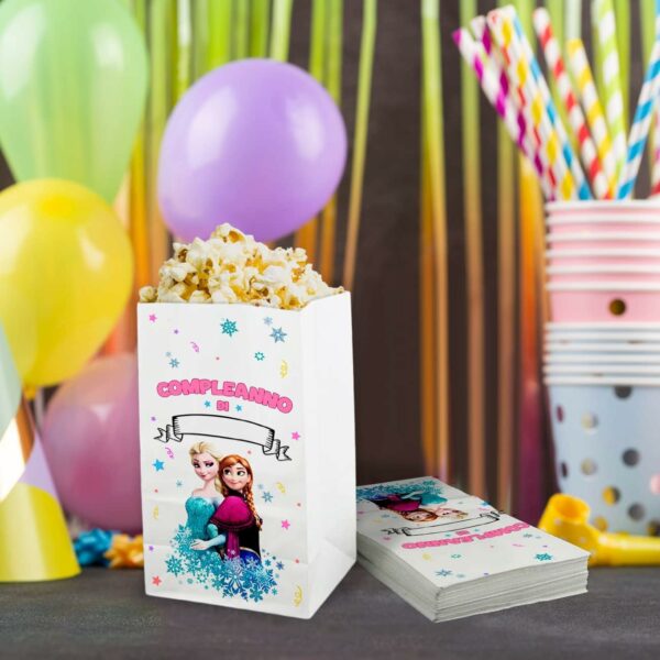 SACCHETTI REGALO COMPLEANNO FROZEN - immagine 6