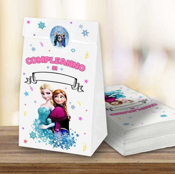 SACCHETTI REGALO COMPLEANNO FROZEN