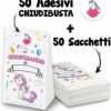 SACCHETTI REGALO COMPLEANNO UNICORNO - immagine 2